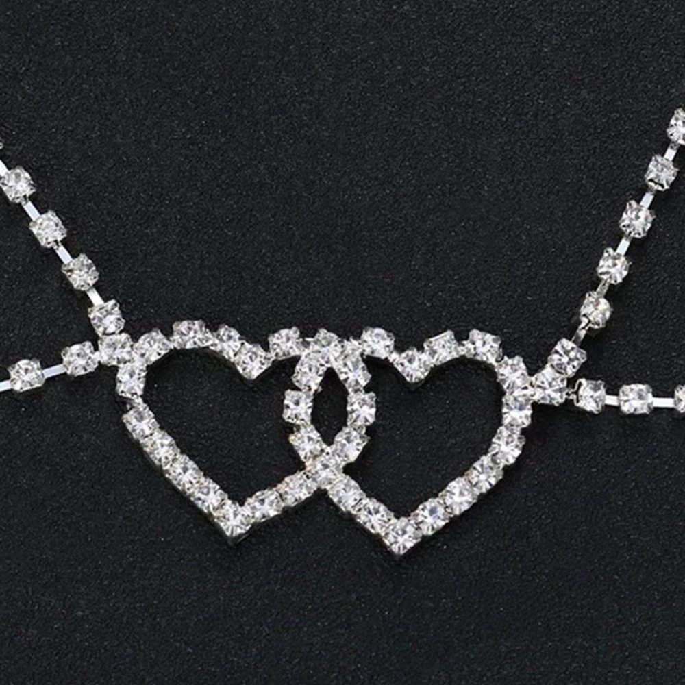Heart Rhinestone Body Chain - Picture 3 of 3